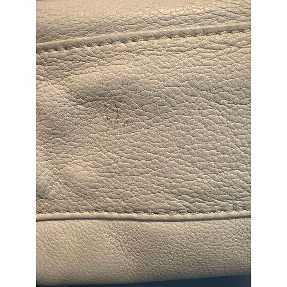 Michael Kors Margo Cream Pebbled Leather Crossbody Bag Adjustable Strap - Picture 7 of 16